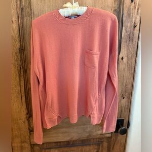 Garnet Hill Crewneck Sweater with Ribbed Details